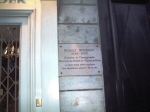 la plaque dédiée à Noureev